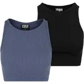 Urban Classics Topp safir / svart