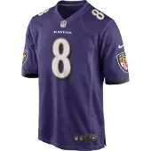 Nike NFL Baltimore Ravens Jackson #8 Jersey, lila