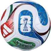 Adidas Fotboll Trionda League VM 2026 - Vit/Royal Blå/Röd/Grön, storlek Ball SZ. 4
