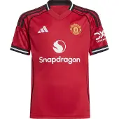 Adidas Manchester United Hemmatröja 2025/26 Barn - , storlek 164 cm