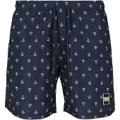 Urban Classics Badshorts marinblå / vit