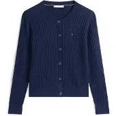 Tommy Hilfiger Kofta 'Mini Cable' marinblå