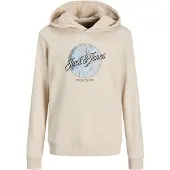 Jack & Jones Junior Sweatshirt 'Honolulu' beige / ljusblå / svart