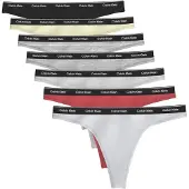Calvin Klein Underwear String ecru / grå / ljusgrå / cyklamen / ljusröd / svart / vit