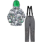 Mountain Warehouse Skidjacka med tryck för barn/ungdomar (Grå)