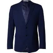Selected Businesskavaj 'SLHLIAM' marinblå