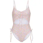 LASCANA Baddräkt indigo / mint / mörkorange / rosé