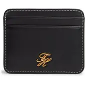 Tommy Hilfiger Logo Plaque Leather Card Holder