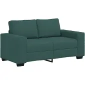 vidaXL 2-sitssoffa mörkgrön 160x77x82 cm tyg