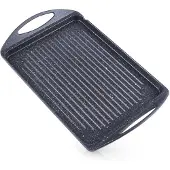 SuperMerchantEU Orion GRANDE 42 x 27 cm Grillplatta i Gjutjärn med Pfluon Granit Non-Stick Beläggning