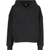 Urban Classics Jacquard Velvet Oversized Sweatshirt Med Dragkedja