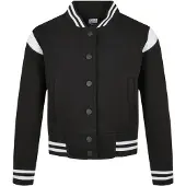 Urban Classics Sweatjacka svart / vit