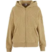 Urban Classics Jacquard Velvet Oversized Sweatshirt Med Dragkedja