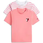 Tommy Hilfiger T-shirt rosa / pitaya / vit