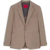 HUGO Slim-fit jacket in stretch cotton