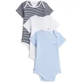 Tommy Hilfiger 3 Pack Ribbed Bodysuits Gift Box