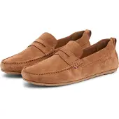 Tommy Hilfiger för män. FM0FM05789 Driverloafers i mocka med brun räfflad sula (43), Karta, Före, Ingen, Casual