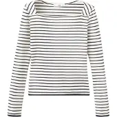 Mango T-shirt 'PORTA' svart / off-white