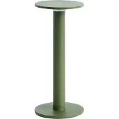 HAY LED-batteridriven bordslampa HOST PORTABLE, olivgrön, 22 cm, IP44 dimbar, Grön, Vardagsrum / matsal, Aluminium / grå / zink, Modern
