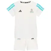 Adidas MERCEDES - AMG PETRONAS FORMULA 1 TEAM DNA BABY JOGGINGSET KORTÄRMAT, storlek 98 cm