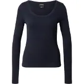 G-Star Slim Rib Open Neck T-Shirt - Dark blue - Women