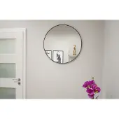 Leobert spegel 40 cm svart ram