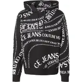 Versace Jeans Couture Sweatshirt '80GAI3H0' svart / vit