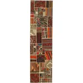 Rezas Tekkeh Kelim orientalisk matta 80 x 301 cm