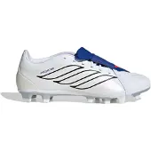 Adidas Predator Club Fold-over Tongue FxG Icon Takeover - Vit/Silver/Royal Blå, storlek 46