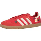Adidas Originals Låg sneaker 'SAMBA' pastellgul / mörkgrön / röd / off-white