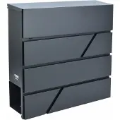 AWTOOLS AW-Tools brevlåda/box PAŠTO DEŽUTE antracitfärgad 45 / 370x370x105 mm