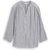 Tom Tailor Blus grå / vit