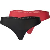 Hunkemoller String röd / svart