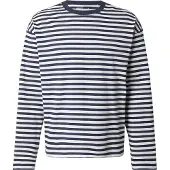 Weekday T-shirt marinblå / off-white