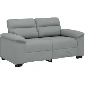 vidaXL 2-sitssoffa ljusgrå 160x81x84 cm tyg