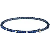 Maserati Jewels Blått Rostfritt Stål Med Vita Och Blå Zirkoner Armband JM425AVC10 För Män