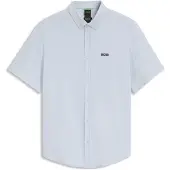 BOSS för män. 50555951 Skjorta Regular Fit ljusblå (M), Casual, Bomull, Kort ärm