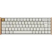 Keychron K6 HE - Special Edition - tangentbord - 65% - bakgrundsbelyst - trådlös - USB, 2.4 GHz, Bluetooth 5.2 - QWERTY - Nordisk - tangentbrytare: Gateron Double-Rail Nebula (hot-swappable) - vit