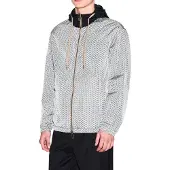 Armani Exchange för män. XM001830AF18579M0245 Ultralätt jacka i nylon med grå iridescerande effekt (XL), Casual, Polyamid