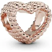 Pandora Beaded Heart Rose 787516 berlock
