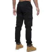Enzo | Cargo Jogger Jeans för herrar - Svart