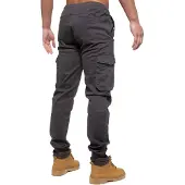 Enzo | Cargo Jogger Jeans för herrar - Grå