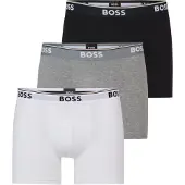 BOSS Boxershorts 'Power' gråmelerad / svart / vit