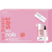 Alessandro Striplac UV Basic Set + Colour Dry Nails Gellack 1 st