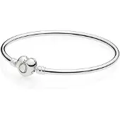 Pandora armband 596268 Moments Silver, Logo Heart Clasp-19