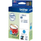 Brother LC22UC XL cyan bläckpatron (original)