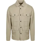 Suitable Overshirt Tencel Greige Grön Grå Beige Storlek