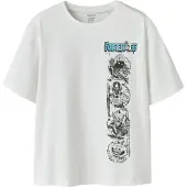 Name it T-shirt 'NKMMod Fortnite' blå / svart / vit