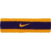 Nike hårband med glittrig Swoosh lila/gul N0001544730