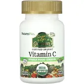 NaturesPlus Source Of Life Garden, Certifierat ekologiskt C-vitamin, 60 vegetabiliska kapslar